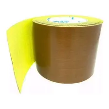 10mts Fita Teflon 4cm X 0,13mm Com Adesivo Para Seladora Cor Marrom Foto mini 1