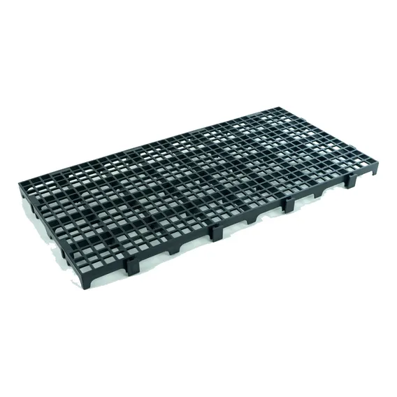 10pc Pallet Estrado Plastico Preto 25x50x2,5cm Piso Plástico Foto 1