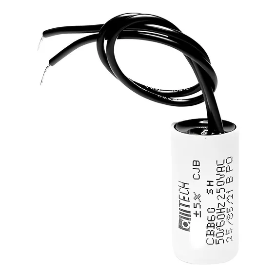 10pcs Capacitor 4uf 250vca Motores Portão 2 Fios Permanente Foto 1
