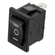 10pcs Chave Gangorra 3 Posições 3 Polos Preta Liga Desliga Cor Preto Foto mini 2