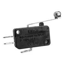 10pcs Chave Micro Switch Fim De Curso Haste 29mm Com Roldana Cor Preto Foto mini 1