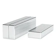 10pcs. Imã De Neodimio Retangular 20x10x4mm - N35 Foto mini 2