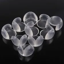 10pcs. Protetores De Quinas E Cantos De Silicone C/ Adesivo Cor Transparente Foto mini 4