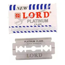 10u Lâminas De Barbear New Lord Branca Platinum 50un Atacado Foto mini 3