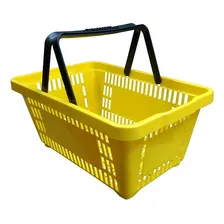 10un Cesta Média Compras Super - Eko Cor Amarelo Foto mini 1