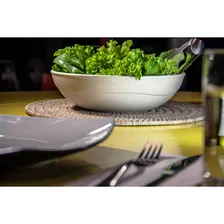 10un Saladeira Redonda 25cm Tigela 2,4 Litros Bege Foto mini 3
