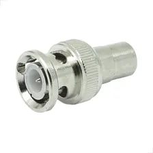 10x Adaptador Conector Bnc Macho Para Rca FĂȘmea Cftv Connect Foto mini 2