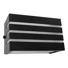 10x Arandela Frisada Luminária Efeito Parede Externa St548 Estrutura St548-pt-vcf 127/220v Foto mini  3