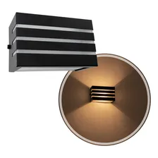 10x Arandela Frisada Luminária Efeito Parede Externa St548 Estrutura St548-pt-vcf 127/220v Foto  mini 1