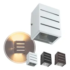10x Arandela Frisada Luminária Externa Muro Aluminio St298 Estrutura Branco 110V/220V Foto mini 1