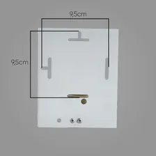 10x Arandela Frisada Luminária Externa Muro Aluminio St298 Estrutura Branco 110V/220V Foto mini 3