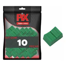 10x Botão Knob Mesa De Som Eixo 2x6mm - Deslizante - Verde Foto mini 1