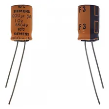 10x Capacitor Eletrolitico 1000uf uf10v Siemens Foto mini 2