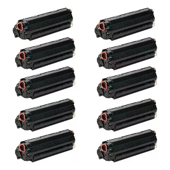 10x Cartucho Toner Laserjet M1132 Mfp 435a 436a 285a M1212 Tinta Preto Foto 1