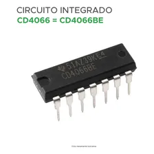 10x Circuito Integrado Cd4066 = Cd 4066 Be - Dip14 Foto mini  2