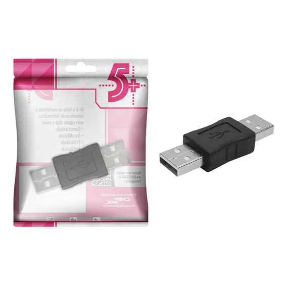 10x Conector Adaptador Usb Macho X Macho Emenda Junção Cabo Foto 1