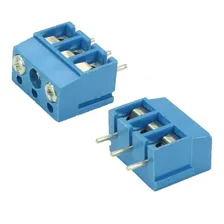 10x Conector Borne Kre3 3 Vias Kf300 14x15mm Azul Foto  mini 1