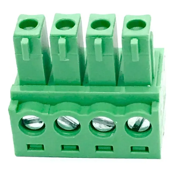 10x Conector Borne Verde Femea 04 Vias 3.81mm Kf2edgk Foto 1