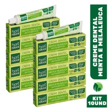 10x Creme Dental Boni Natural Menta E Melaleuca S/ FlĂșor 90g Foto mini 1