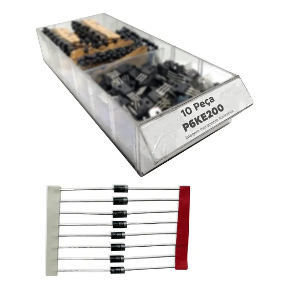 10x DÃodo P6ke200a = P6ke200 A = P6ke200-a = P6ke 200a Foto 1