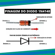 10x Diodo Retificador 1n4148 In4148 Foto mini 3