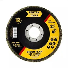 10x Disco Flap 115 X 22mm Inox Esmerilhadeira O Grão Cor 115mm - Grao 80 Foto mini 2