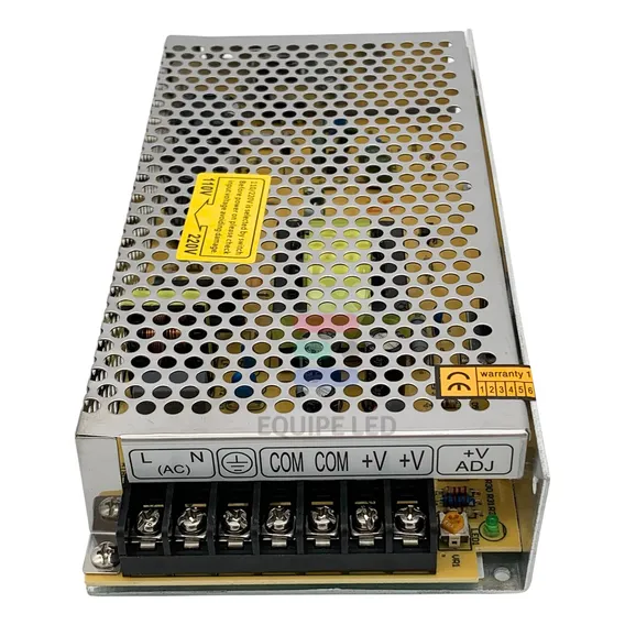 10x Fonte Chaveada 5v 10a 50w Bivolt Fita Led Uso Geral Foto 1