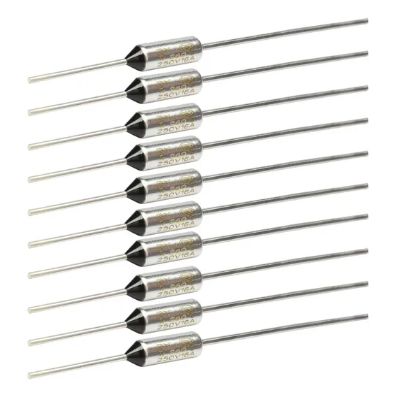 10x Fusível Térmico 16a 260° 260 Graus 110v 127v 220v 250v Foto 1