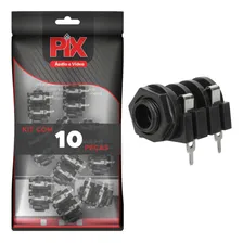 10x Jack J10/p10 Fêmea Mono - Painel Placa - Circuito Aberto Foto mini 2