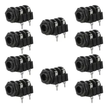 10x Jack J10/p10 Fêmea Mono - Painel Placa - Circuito Aberto Foto mini 1
