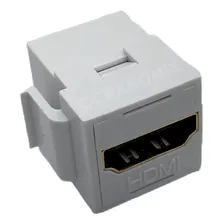 10x Keystone Emenda Hdmi FĂȘmea 1.4 2.0 Embutir Tomada Espelh Cor Branco Foto mini 2