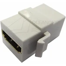 10x Keystone Emenda Hdmi FĂȘmea 1.4 2.0 Embutir Tomada Espelh Cor Branco Foto mini 1