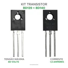 10x Pares Transistor Bd139 E Bd140 - Alta Qualidade Foto mini 3