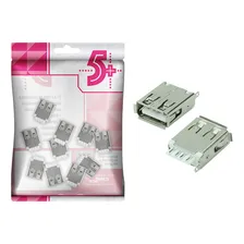 10x Peças Conector Usb Tipo A Fêmea - Para Pci Placa Foto  mini 1