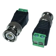 10x Plug Conector Bnc Macho Com Borne De Parafuso C/ 10 Peça Foto mini 1