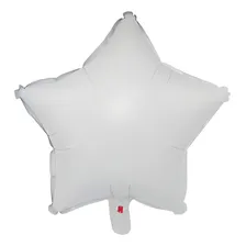 12 Balões Estrelas Metalizado 18 Polegadas 45cm Cor Branca Foto mini 1