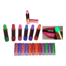 12 Batom Clássico Bella Femme 24 Horas Fica Rosa Cor Verde Foto mini  3