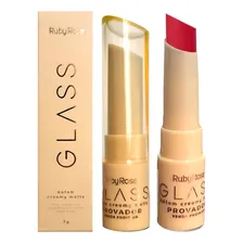 12 Batom Creamy Matte Glass Hbf567 Gl05 Ruby Rose Atacado Foto mini 3