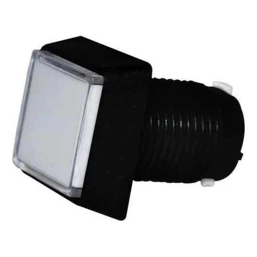 12 Botões Quadrado Branco Para Fliperama Arcade Game 30x30mm Foto 1