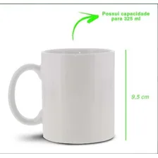 12 Caneca Cerâmica Sublimação Resinada 325 Branca Sublime Foto mini 4