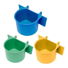 12 Caneca Comedouro Papagaio Pássaros Aves Com Gancho Foto mini 4