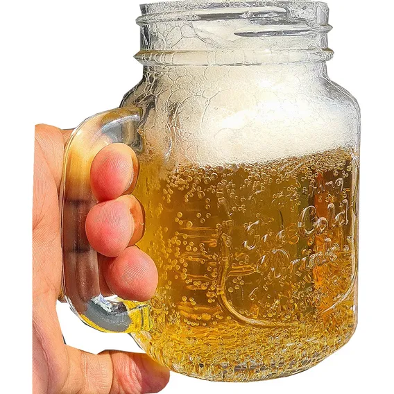 12 Caneca Mason Jar Vidro Sem Tampas/ Canudo Sweet Amado Foto 1