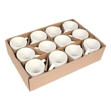 12 Canecas Branca Porcelana 325ml Vip Sublime Sublimatica AAA Foto mini 1