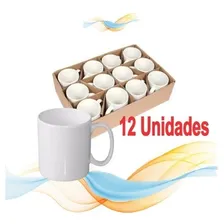 12 Canecas Branca Porcelana 325ml Vip Sublime Sublimatica AAA Foto mini 3