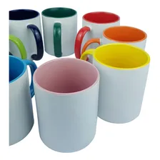 12 Canecas Interior & Alça Colorido Resinadas Para Sublimação BC Foto mini  3