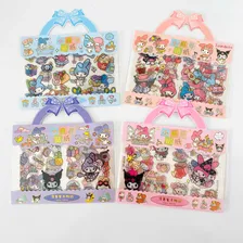 12 Cartelas De Adesivos Turma Hello Kitty Kuromi My Melody Foto  mini 1