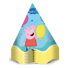 12 Chapéu Aniversário Decoração Peppa Pig Festa Aniversário Foto mini 3