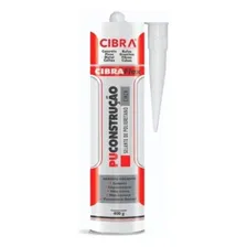 12 Cola Selante Poliuretano Cibra Pu Construção 400g Cinza Foto mini  2