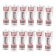 12 Cola Selante Poliuretano Cibra Pu Construção 400g Cinza Foto  mini 1
