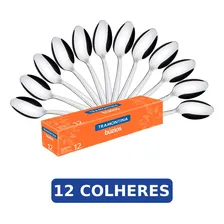 12 Colher Mesa Sopa Inox Búzios Tramontina Foto mini 2
